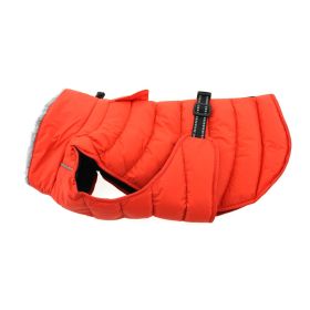 Alpine Extreme Weather Puffer Coat (Color: orange, size: 5X-Large)